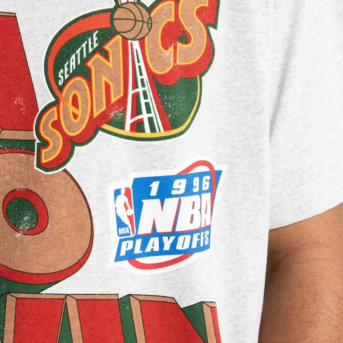 MITCHELL AND NESS Tees & Singlets<Seattle Supersonics In To Win Tee Unisex