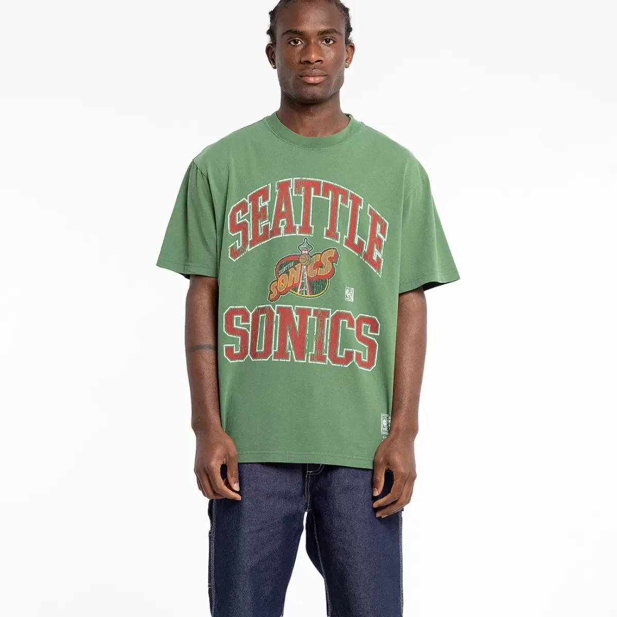 MITCHELL AND NESS Tees & Singlets<Seattle Supersonics Vintage Tee Unisex