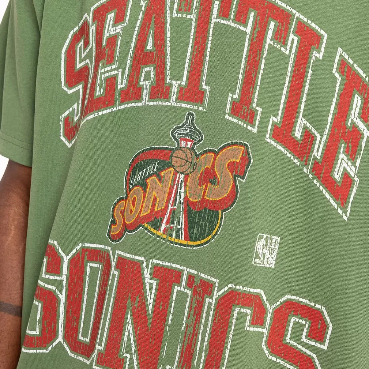MITCHELL AND NESS Tees & Singlets<Seattle Supersonics Vintage Tee Unisex