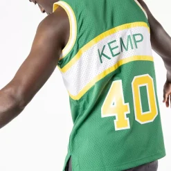 MITCHELL AND NESS Tees & Singlets<Shawn Kemp Seattle Supersonics 94-95 Home Swingman Jersey