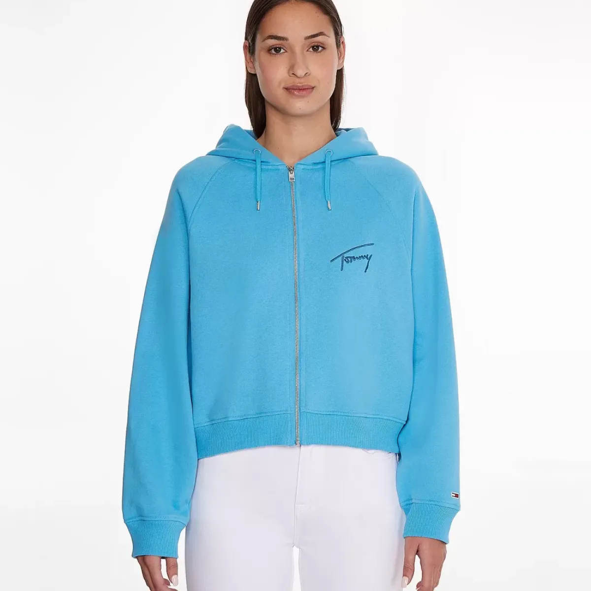 TOMMY HILFIGER Hoodies & Crews<Signature Boxy Zip-Thru Hoodie