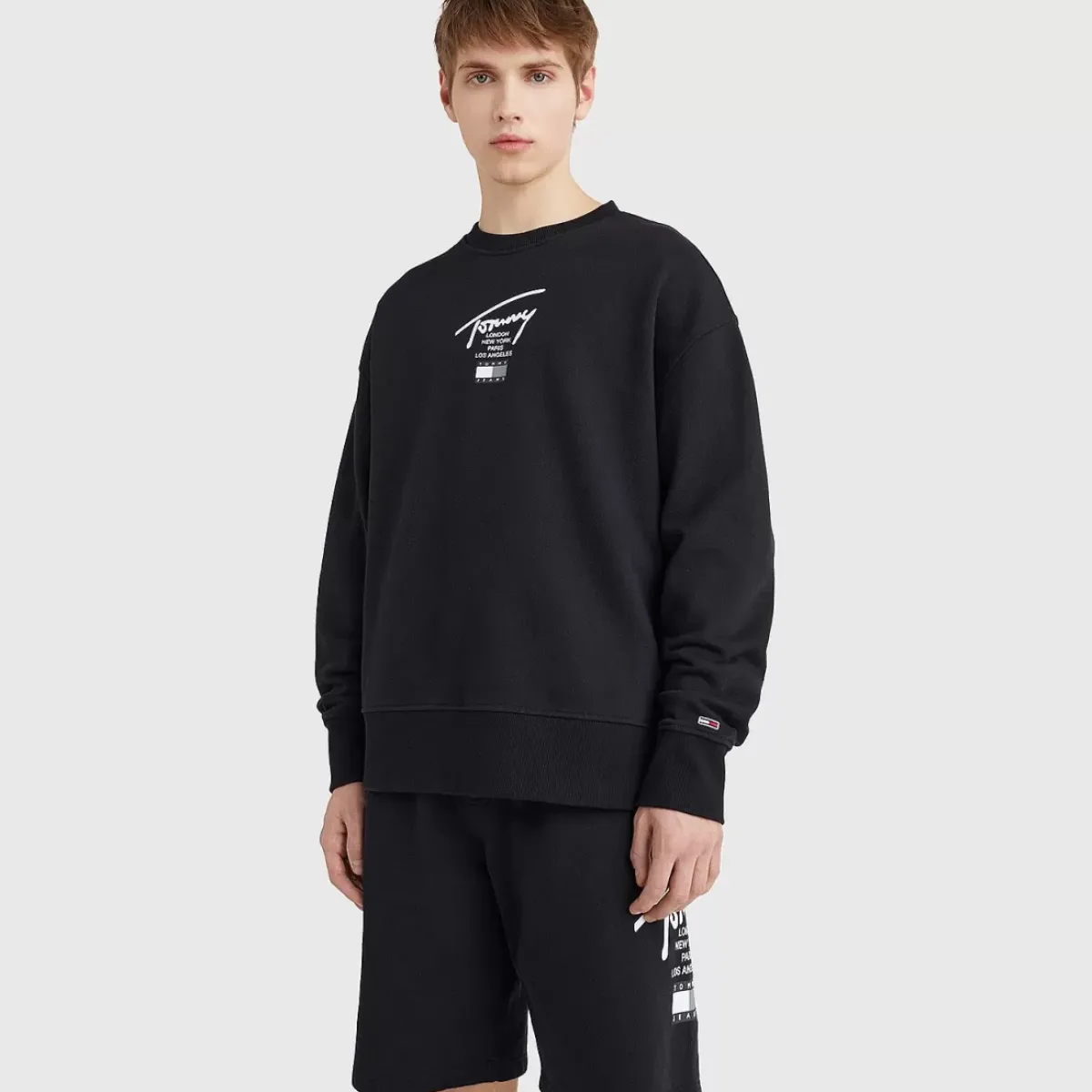 TOMMY HILFIGER Hoodies & Crews<Signature Logo Sweatshirt