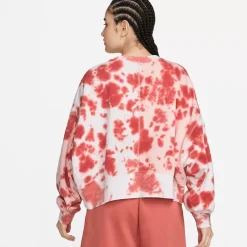 Nike Hoodies & Crews<Sportswear Oversized Fleece Tie-Dye Crew Sweatshirt