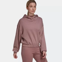 Adidas Hoodies & Crews<Studio Lounge Cropped Hoodie