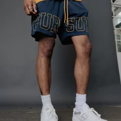 Pursuit of Happiness Shorts<Training Day Short Navy Gold