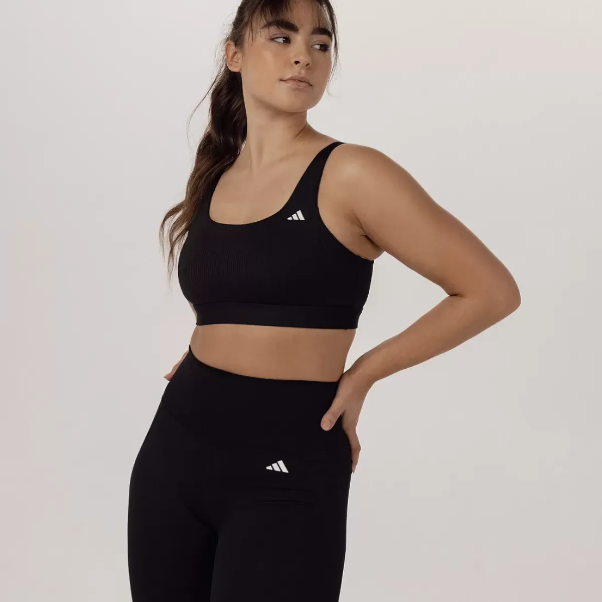 Adidas Sports Bras<Training Light-Support Ribbed Bra