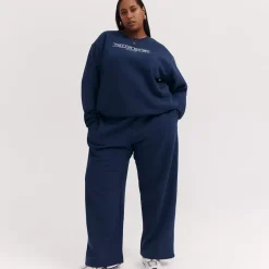 Taylor Sport Pants & Sweats<Wide Leg Sweats In True Navy