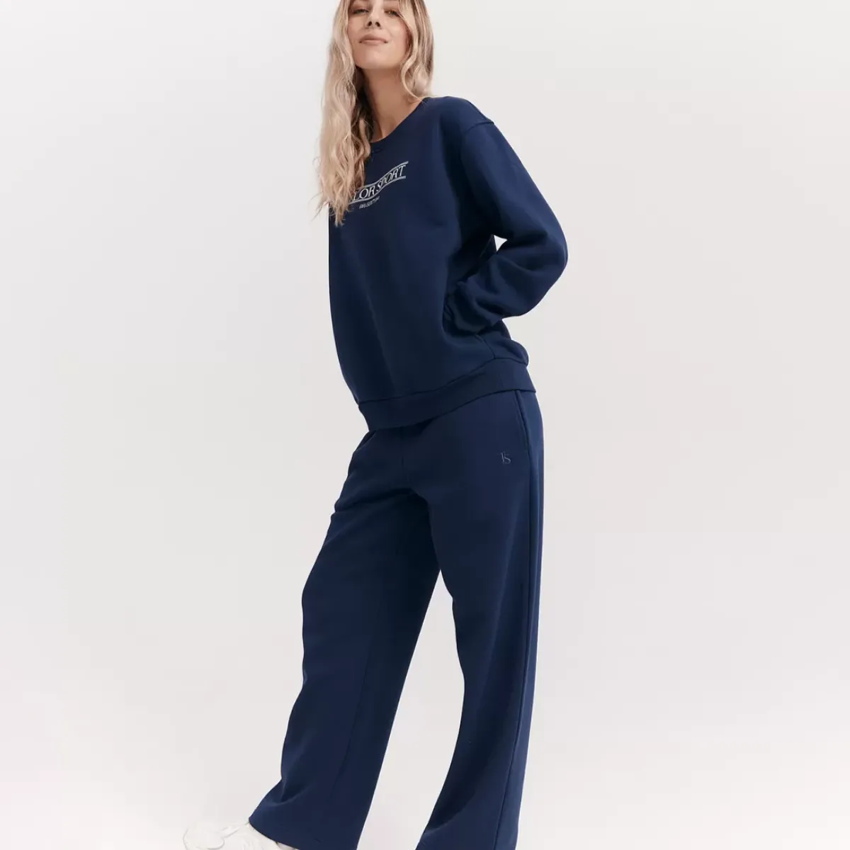 Taylor Sport Pants & Sweats<Wide Leg Sweats In True Navy